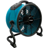 XPOWER Stackable Axial Fan W/Built-In Power Outlets For Daisy Chain, Variable Speed, 1/4 HP,1720 CFM