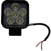 Éclairage de sport de® course IQ Square Lumière auxiliaire LED faisceau d’inondation avec 6 LED, 3 « , Clair