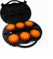 Race Sport 6 LED Flare Emergency Safety Kit w/ Charge Case, Amber