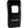 Race Sport LED Rocker 12V Switch, Blanc