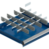 Rousseau Ensemble de séparateurs de tiroirs en métal pour armoire à tiroirs modulaire de 48"x24 », tiroir de 6 », 20 compartiments