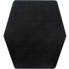 Game Zone Chair Mat for Hard Floor - Medium Pile Carpet - 42"L x 46"W - Straight Edge - Noir
