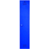 Bradley® 1-Tier 1 Door Lenox Plastic Locker, 12"L x 15"P x 60"H, Deep Blue, Assemblé