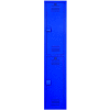 Bradley® 2-Tier 2 Door Lenox Plastic Locker, 12"L x 18"P x 72"H, Deep Blue, Assemblé