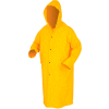 MCR Safety 200CM Classic Rain Coat, Medium, .35mm, PVC/Polyester, Detachable Hood, Yellow