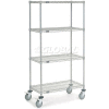 Nexel® Chrome Wire Shelf Truck, 1200 lb. Capacity, 36"L x 18"W x 69"H