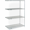 Nexel® Poly-Z-Brite® Wire Shelving Add-On 48"W x 24"D x 74"H
