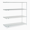 Nexel® Poly-Z-Brite® Wire Shelving Add-On 54"W x 24"D x 63"H