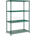 Poly Green Wire Shelving