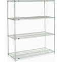Silver Epoxy Wire Shelving