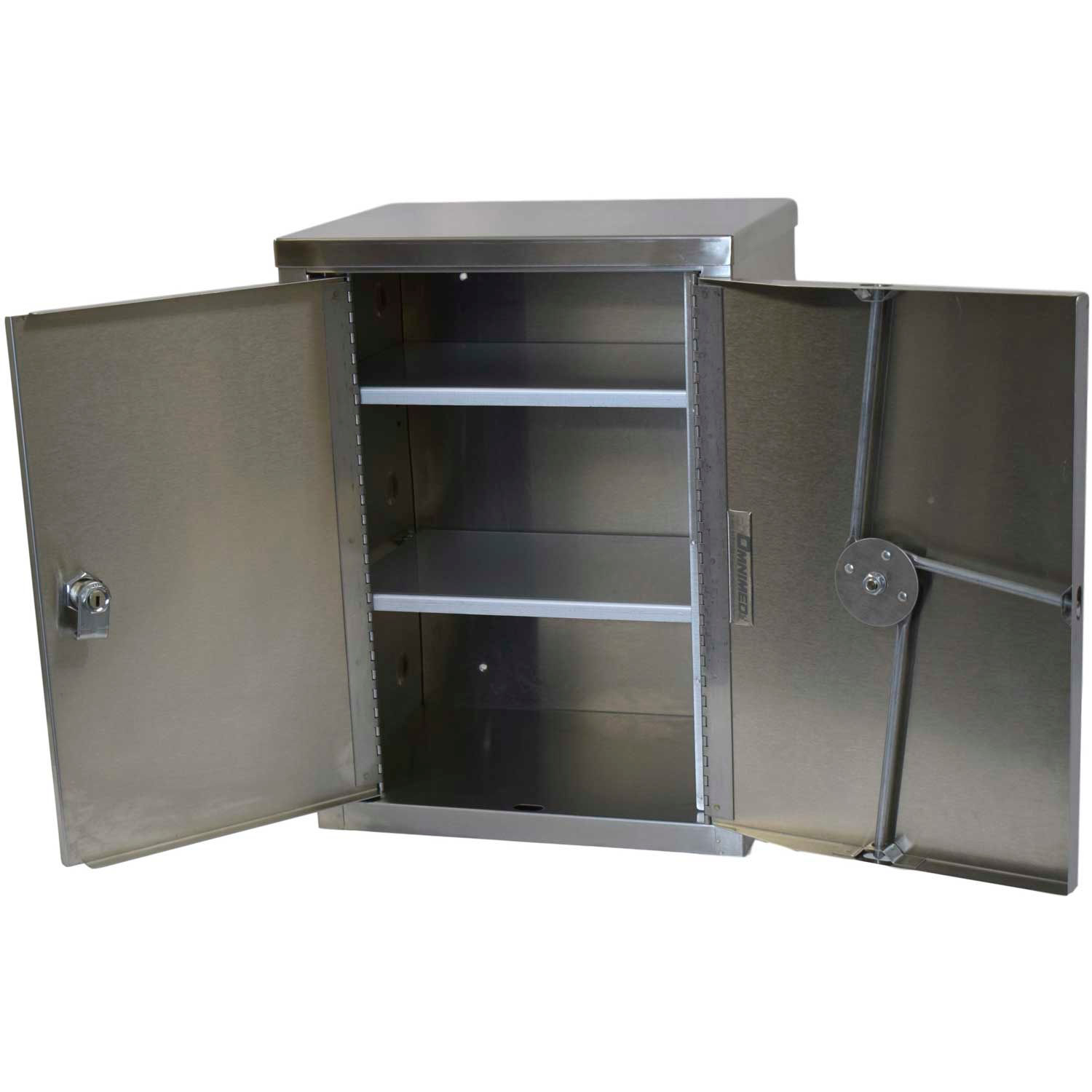 Omnimed® Stainless Steel Double Door Narcotic with Combo Lock