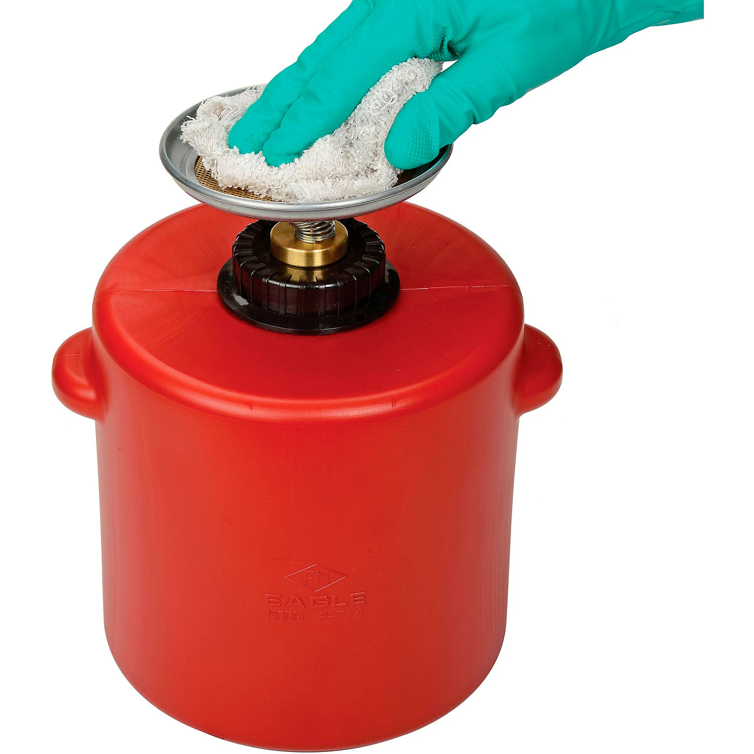 Eagle Safety Plunger Can 4 Quart Polyethylene, P714