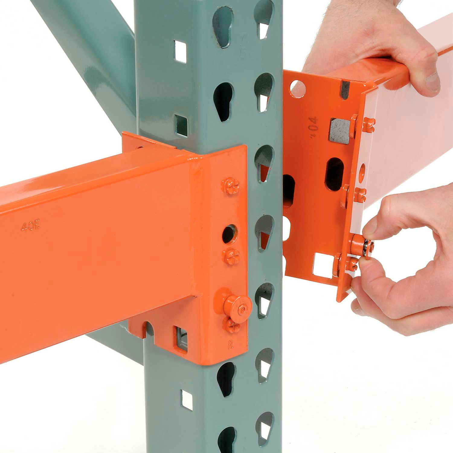 Interlake Mecalux Pallet Rack Tear Drop Upright Frame 42"D x 192"H