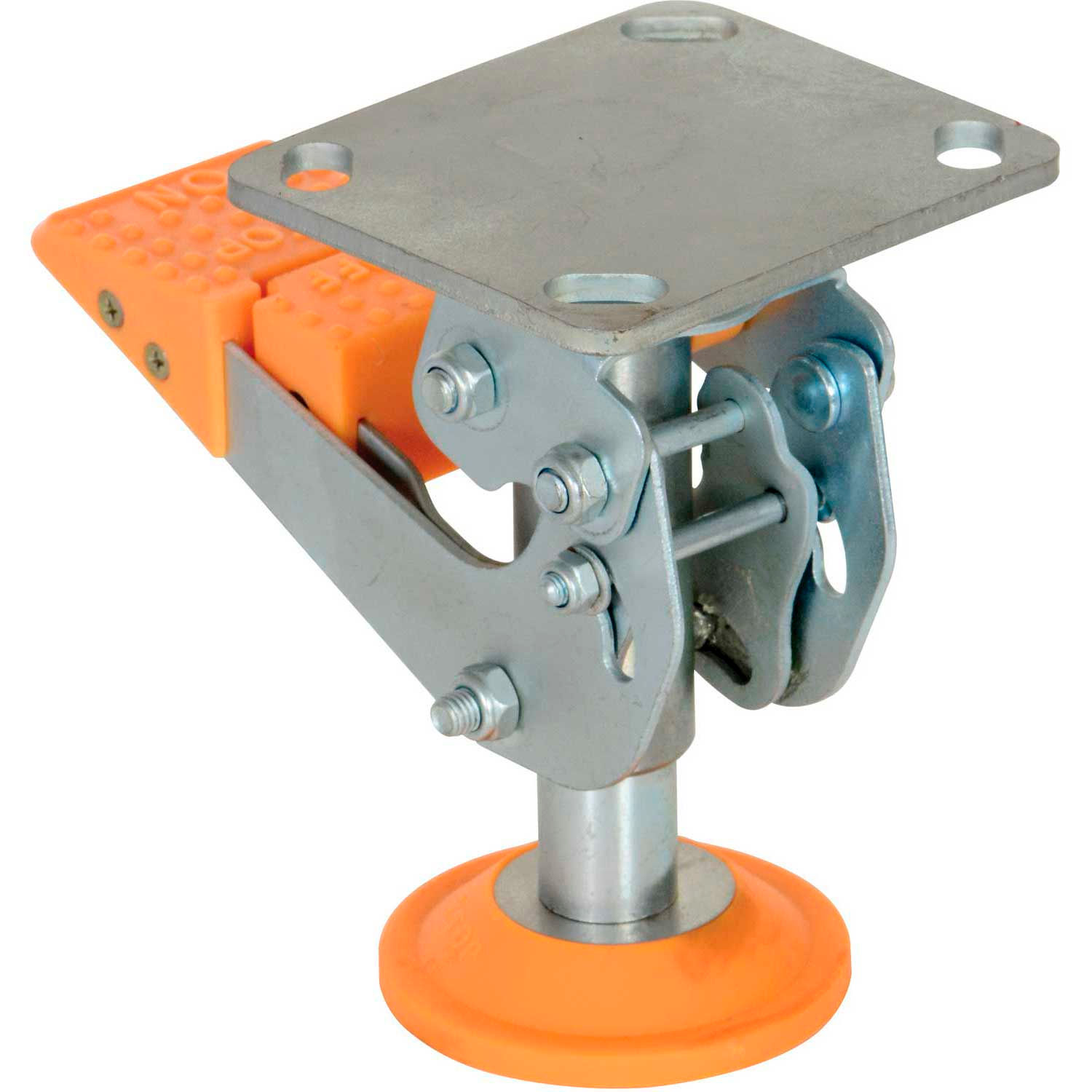 Floor Lock with Polyurethane Foot Pad FLLKH6 for 6" Casters