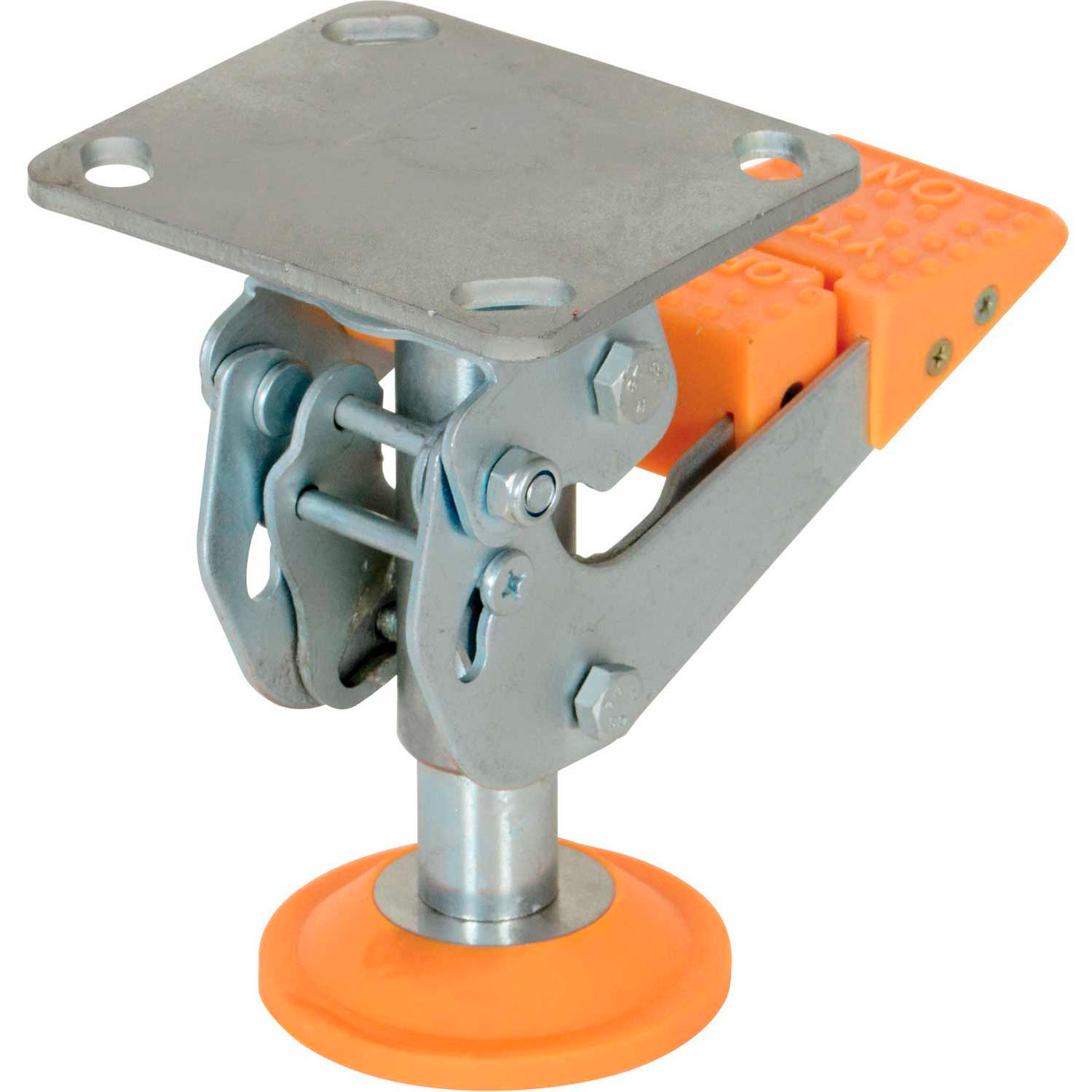 Floor Lock with Polyurethane Foot Pad FLLKH6 for 6" Casters