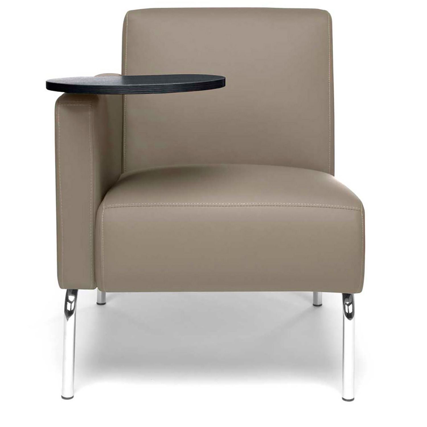 OFM Triumph Series Modular Right Arm Lounge Chair with Tungsten Tablet