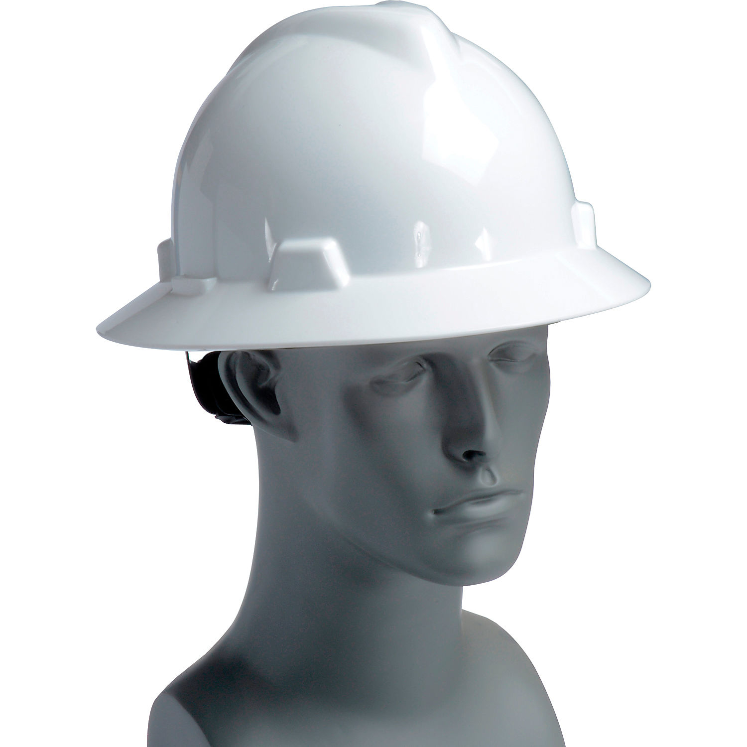 msa full brim vented hard hat