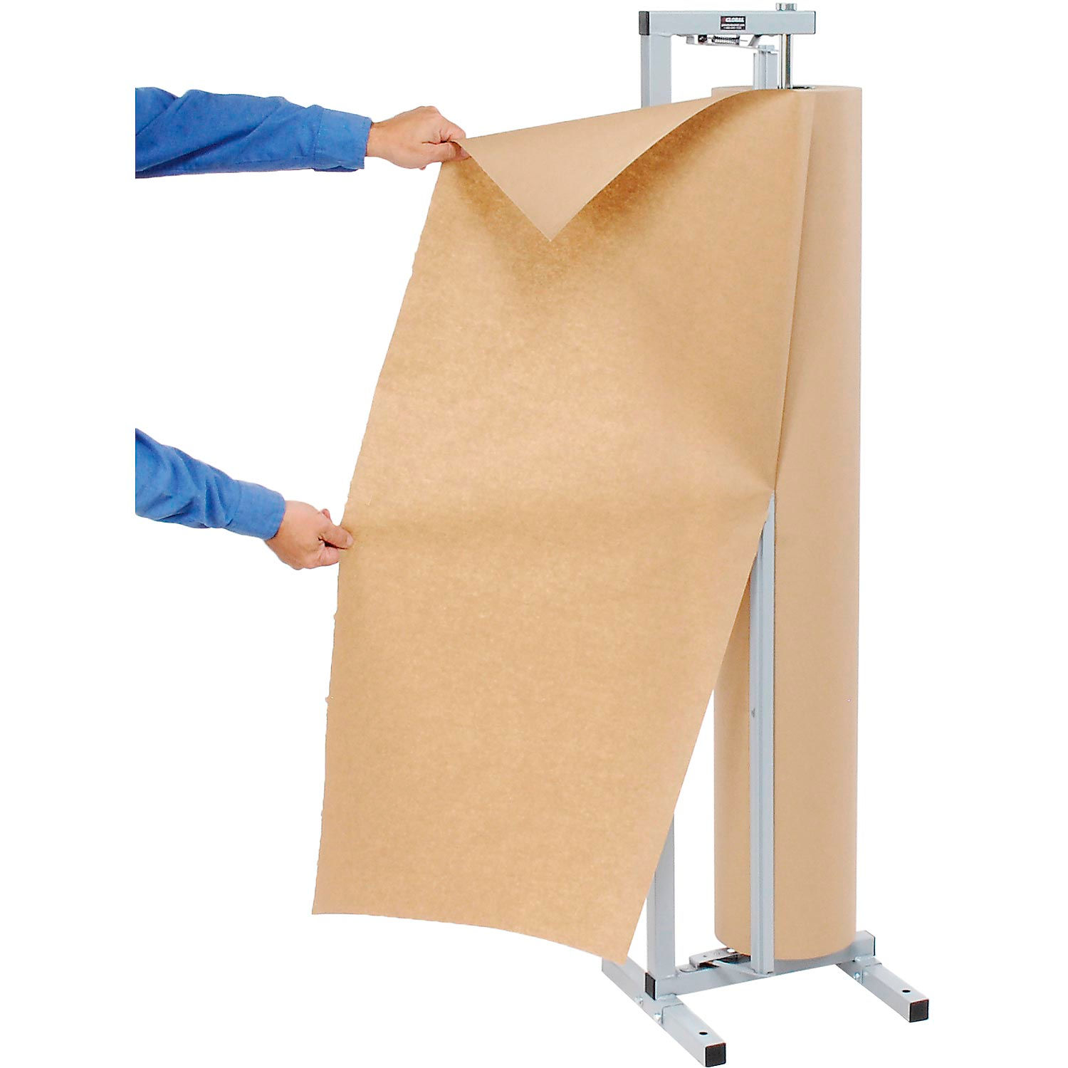 Vertical Paper Dispenser with Cutter for 48"W x 9" Diameter Single Roll