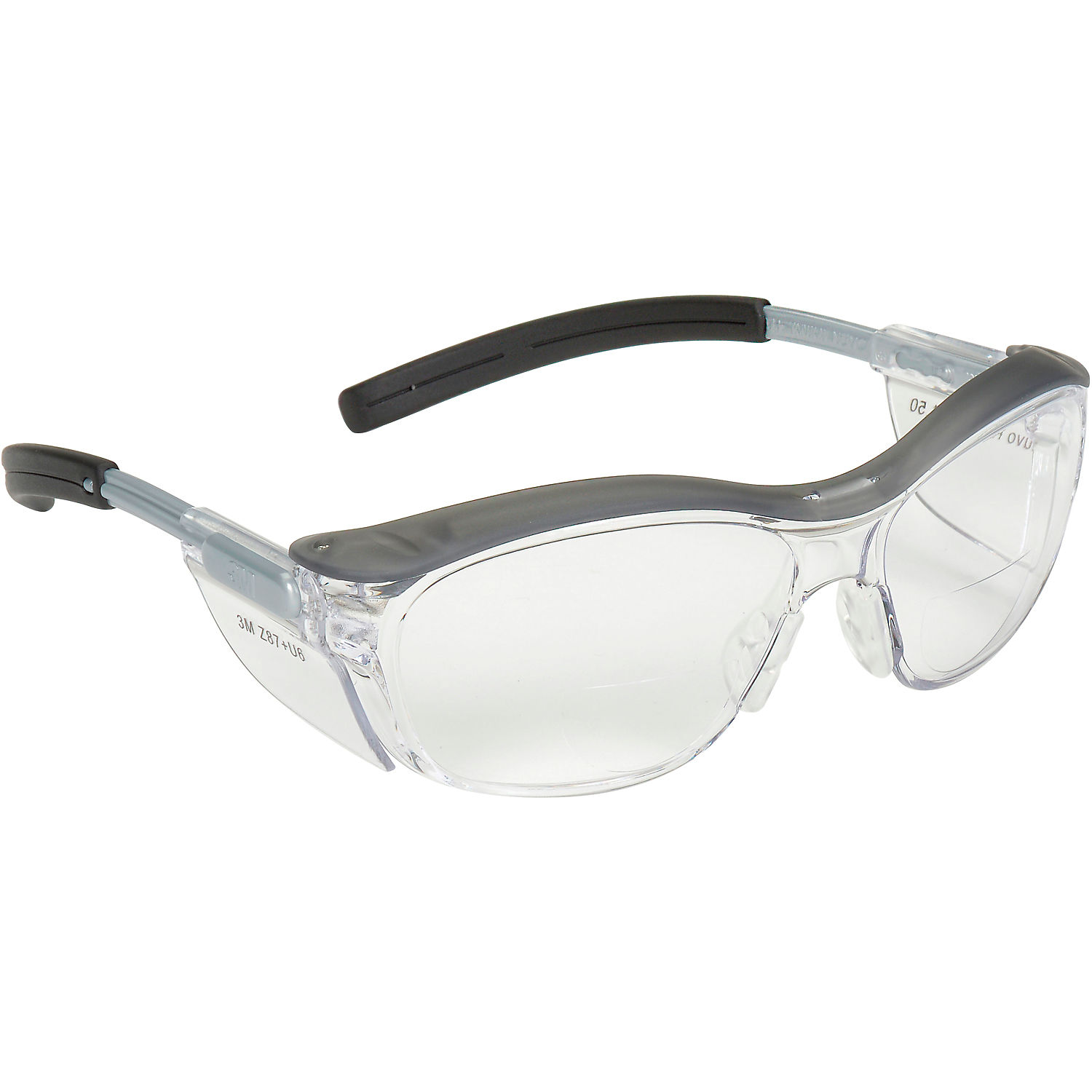 3M BX 1.5 Diopter Silver and Black Frame Safety Gl