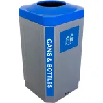 Poubelles en plastique pour le tri sélectif