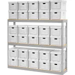 Stockage d'archives Global Industrial™ avec cartons