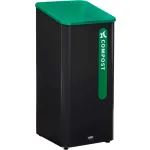 Poubelles métalliques à compartiments multiples