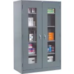 Vitrines en acier à visibilité totale à usage professionnel