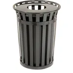 Poubelles en acier à lattes ultra-résistantes