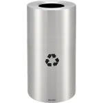 Poubelles décoratives en métal destinées au recyclage