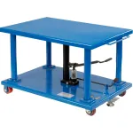 Tables élévatrices à positionnement de travail à commande hydraulique