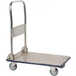 Chariots à plate-forme pliants en acier inoxydable
