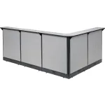 Postes d'accueil Interion® avec socle à goulotte d'alimentation électrique