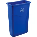 Poubelles de recyclage fines en plastique