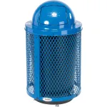 Poubelles de recyclage en acier diamanté à revêtement thermoplastique