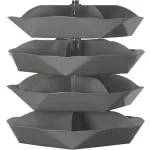 Centre de rayonnages pour le stockage des pièces en rotation