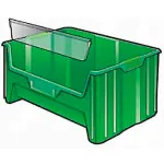 Fenêtre transparente pour bacs en plastique