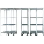 Nexel® Chrome Space-Trac High Density Mobile Storage Systems