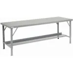 Global Industrial™ Extra Long Adjustable Height Folding Leg Workbenches