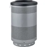 Poubelles en acier perforé pour l'intérieur et l'extérieur