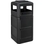 Poubelles et cendriers en plastique