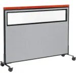 Interion® Traditional Deluxe Mobile Partition Panels