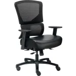 Fauteuils de bureau « 24 heures » en cuir avec dossier en maille