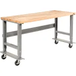 Global Industrial™ Adjustable Height Mobile Workbenches