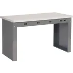 Global Industrial™ Panel Leg Workbenches with Power