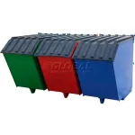 Trémies de recyclage à trois compartiments