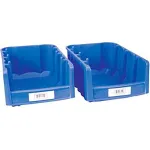 Porte-étiquettes adhésifs pour bacs de rangement