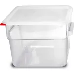 Boîtes de conservation alimentaires carrées et couvercles