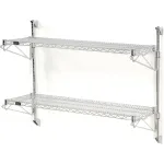 Chrome Adjustable Wall Mount Wire Shelving