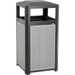 Poubelles décoratives en acier perforé