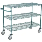 Nexel® Poly-Green® Push Carts